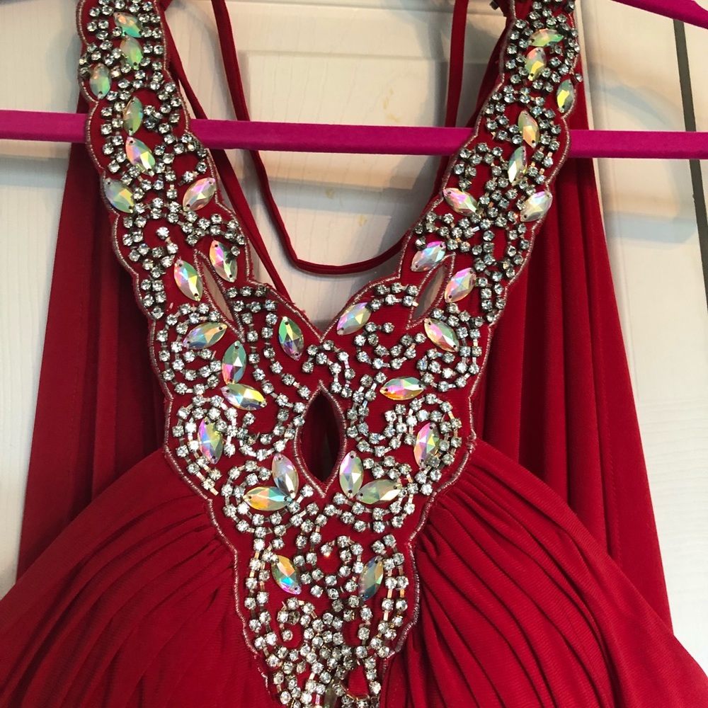 Red Cocktail Dress - Picture 2 of 4